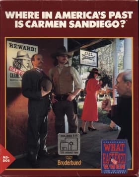Where in America's Past is Carmen Sandiego? — box art