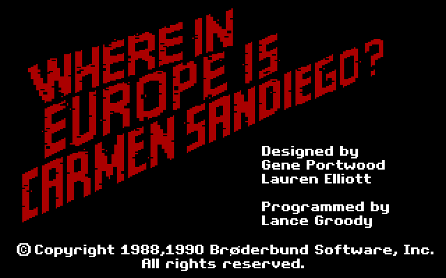Where in Europe is Carmen Sandiego? — screenshot