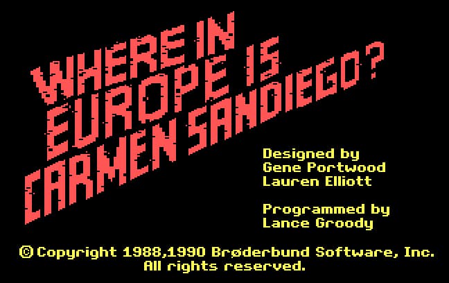 Where in Europe is Carmen Sandiego? — screenshot
