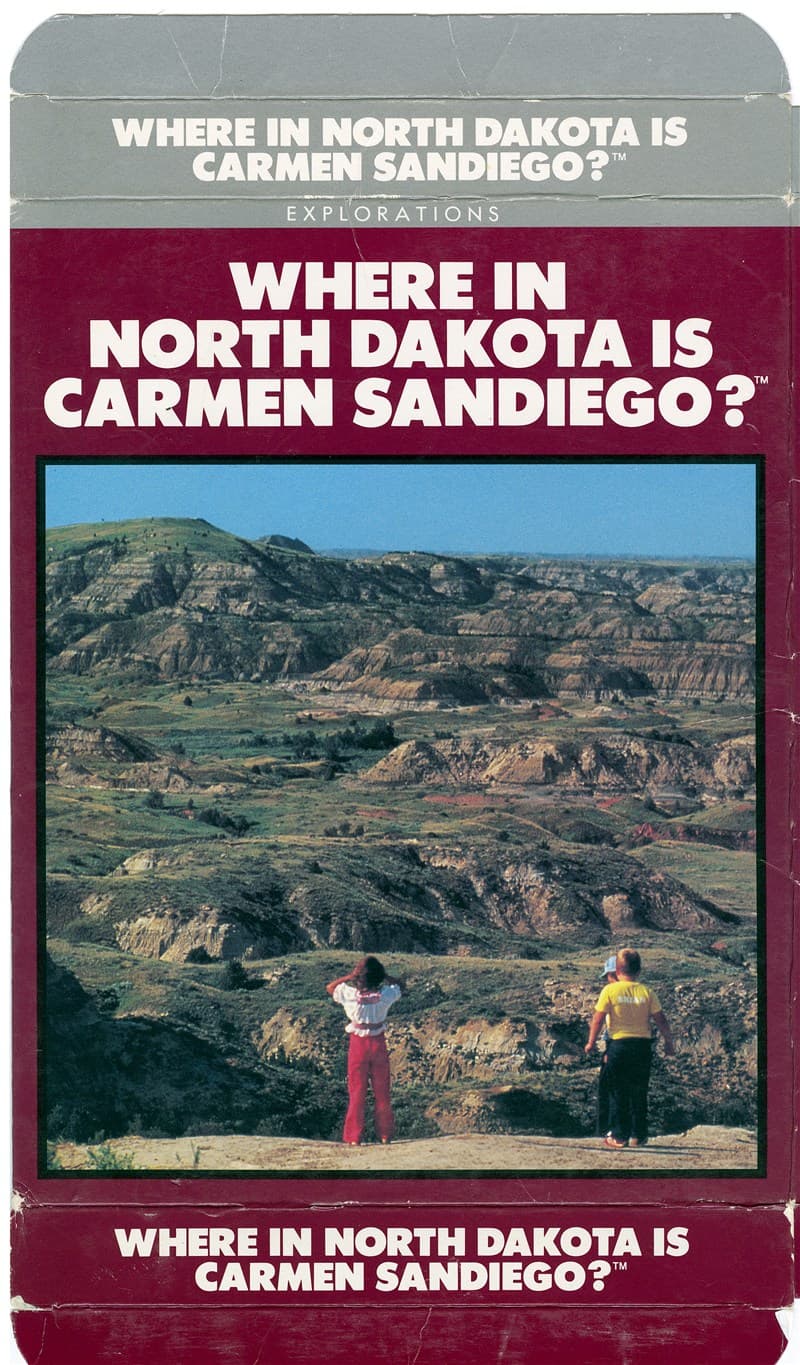 Where in North Dakota is Carmen Sandiego? — box art
