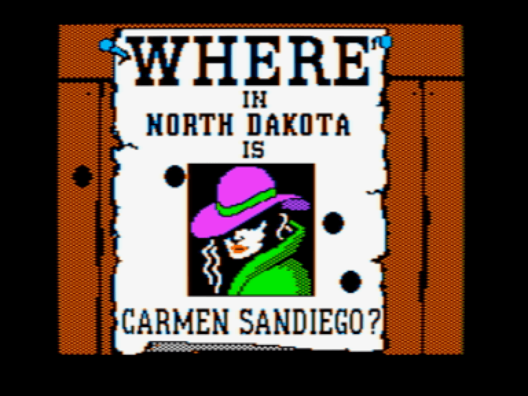 Where in North Dakota is Carmen Sandiego? — screenshot