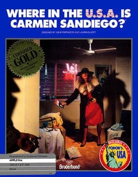 Where in the U.S.A. is Carmen Sandiego? — box art