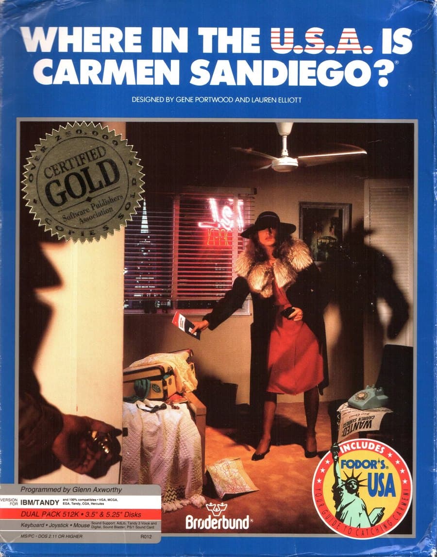 Where in the U.S.A. is Carmen Sandiego? Enhanced — box art